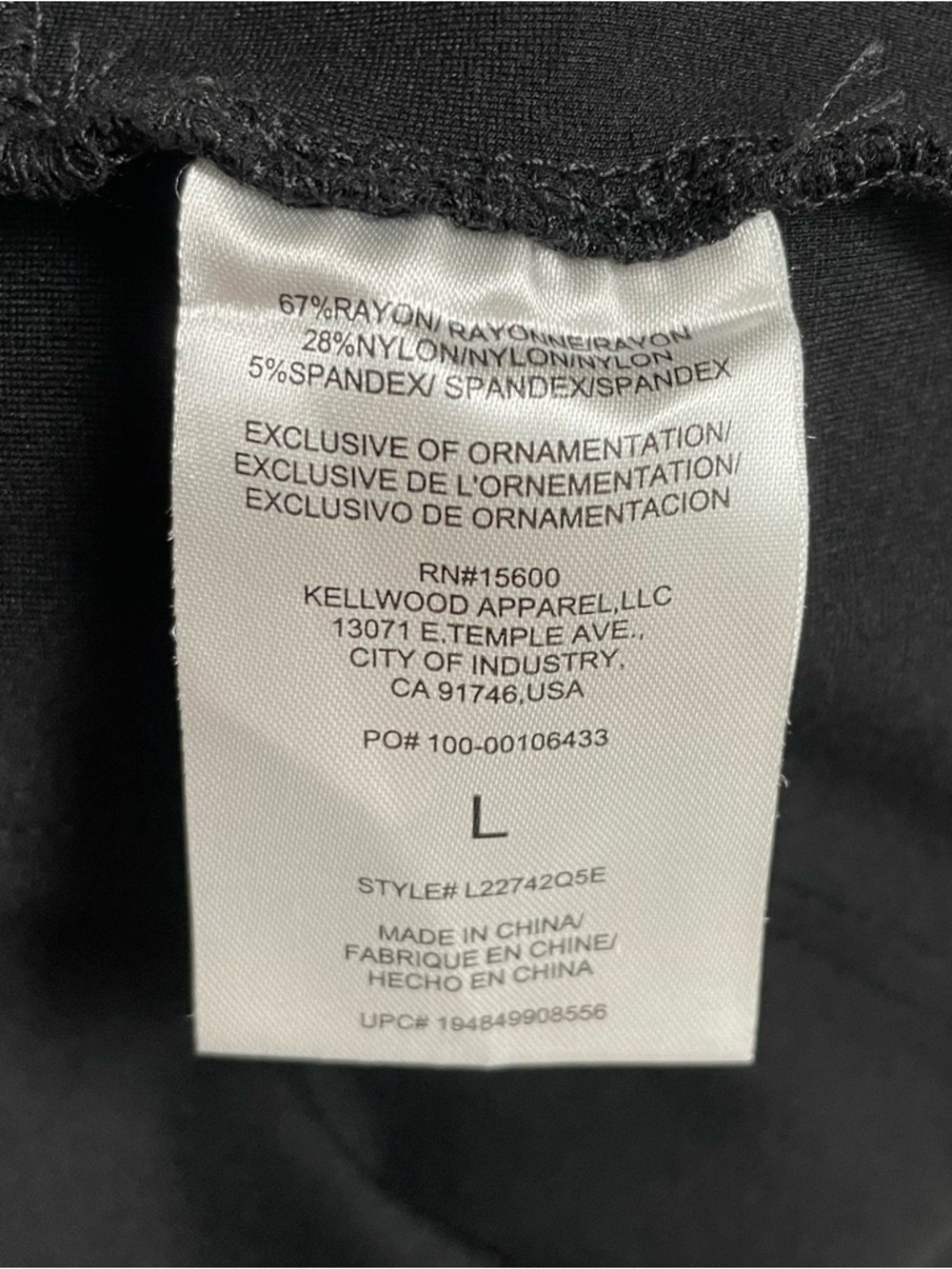 Wit & Wisdom Ab Solution Pull on Ponte Knit Skinny Pants Jeggings Womens L Black - Picture 14 of 15